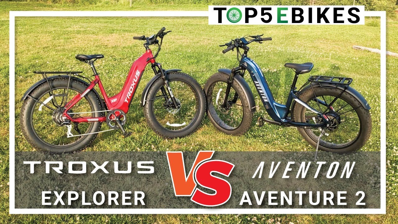 750 Watt Fat Tire Electric Bicycle Comparison: Troxus Explorer  vs Aventon Aventure.2