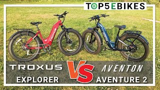 750 Watt Fat Tire Electric Bicycle Comparison: Troxus Explorer  vs Aventon Aventure.2