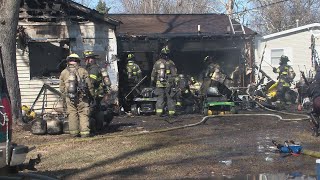 Crews respond to house fire in Champaign Wednesday afternoon