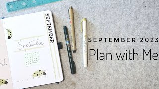 Plan with Me | September 2023 Bullet Journal