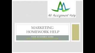 Marketing homework help