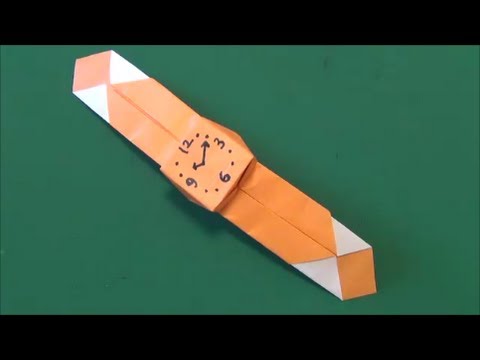 腕時計 折り紙 Watch Origami Youtube