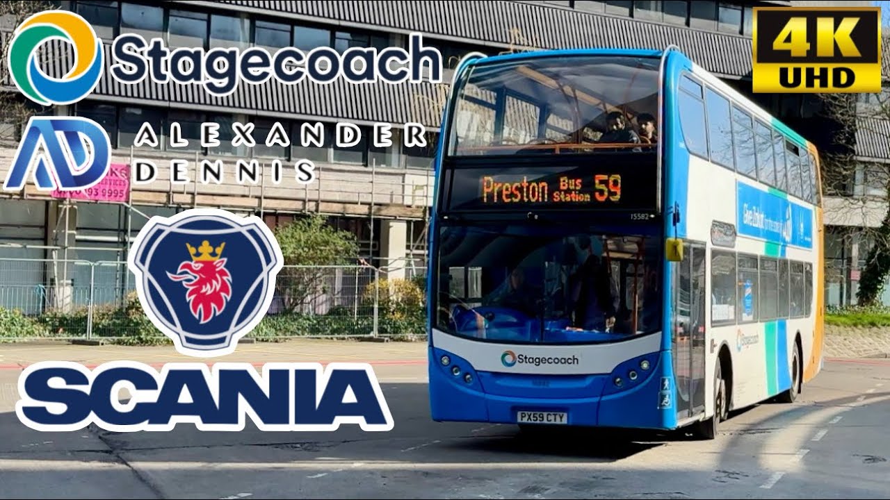 [Stagecoach Lancashire: 59 Preston to Accrington via Beardwood & Blackburn] ADL E400 Scania N230UD