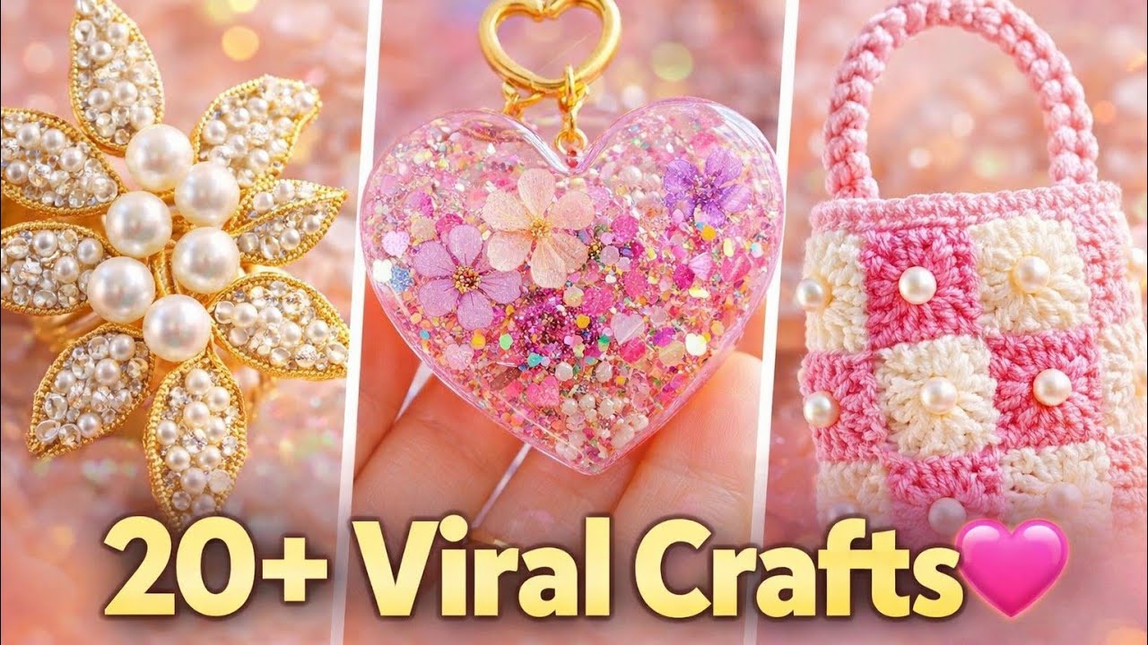 I Made 20+ Trending Art & Crafts💎| Moti • Resin • Crochet (2025) 