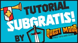 TUTORIAL SUBGRATIS NA TWITCH by QUEST MODE