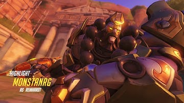 [ PC ] Overwatch CTF Ilios Reinhardt Highlight Double Charge Triple Killfeed
