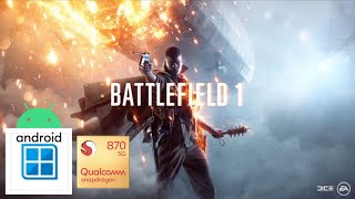 Battlefield 1 Winlator Cmod version POCO F4 (720p test)