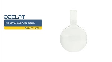 Flat bottom Glass Flask - 3000ml SKU #D1162921