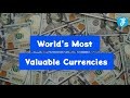 Top 20 worlds most valuable currencies in 2023