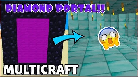 Diamond Portal in MultiCraft!! | *Not Clickbait*
