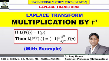 Laplace Transform Multiplication by t^n | Multiplication by t in Laplace Transform Examples