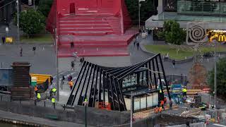 Beulah Pavilion Build Timelapse - Southbank by Beulah, designed by One Design Office