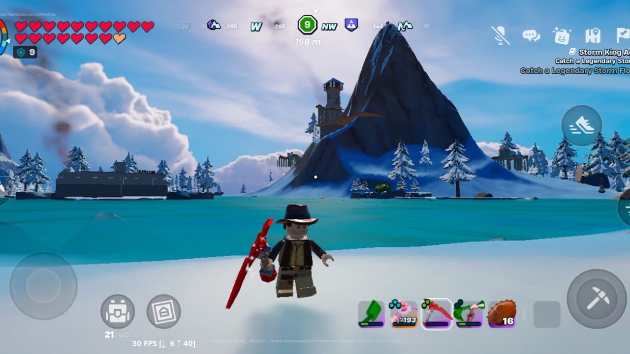 Epic Snow Biome Castle build | Lego Fortnite Odyssey | Mobile