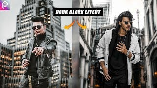 DARK BLACK EFFECT - Photo Editing tutorial in Picsart Step by Step in Hindi - Taukeer Editz