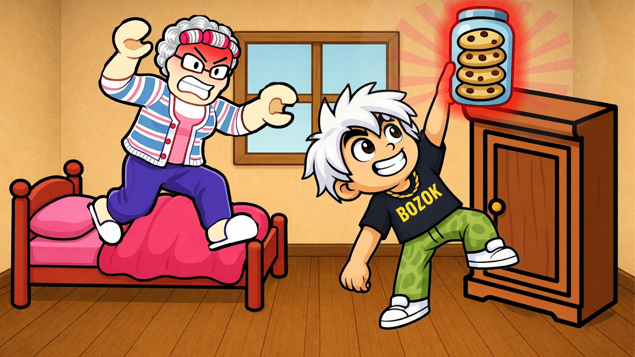 BÜYÜKANNEMDEN KAÇARKEN KURABİYELERİ ÇALDIM! 😱🔥 ROBLOX STEAL A COOKIE