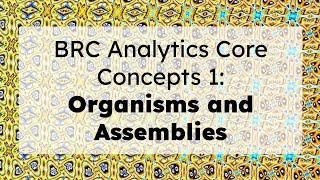 BRC Analytics: Core Concepts 1 | Organisms and Assemblies