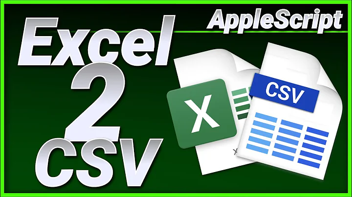 AppleScript Numbers : Export Excel File As CSV
