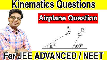 Airplanes A and B are flying with constant velocity in the same vertical plane at | JEE Adv. 2014