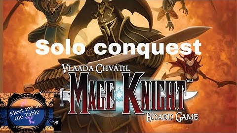 Mage Knight Solo Conquest Part 2.  Also shown on the One Stop Coop Shop