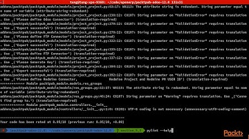 Mastering Odoo 12 Development : Auditing Your Code Before Submitting | packtpub.com