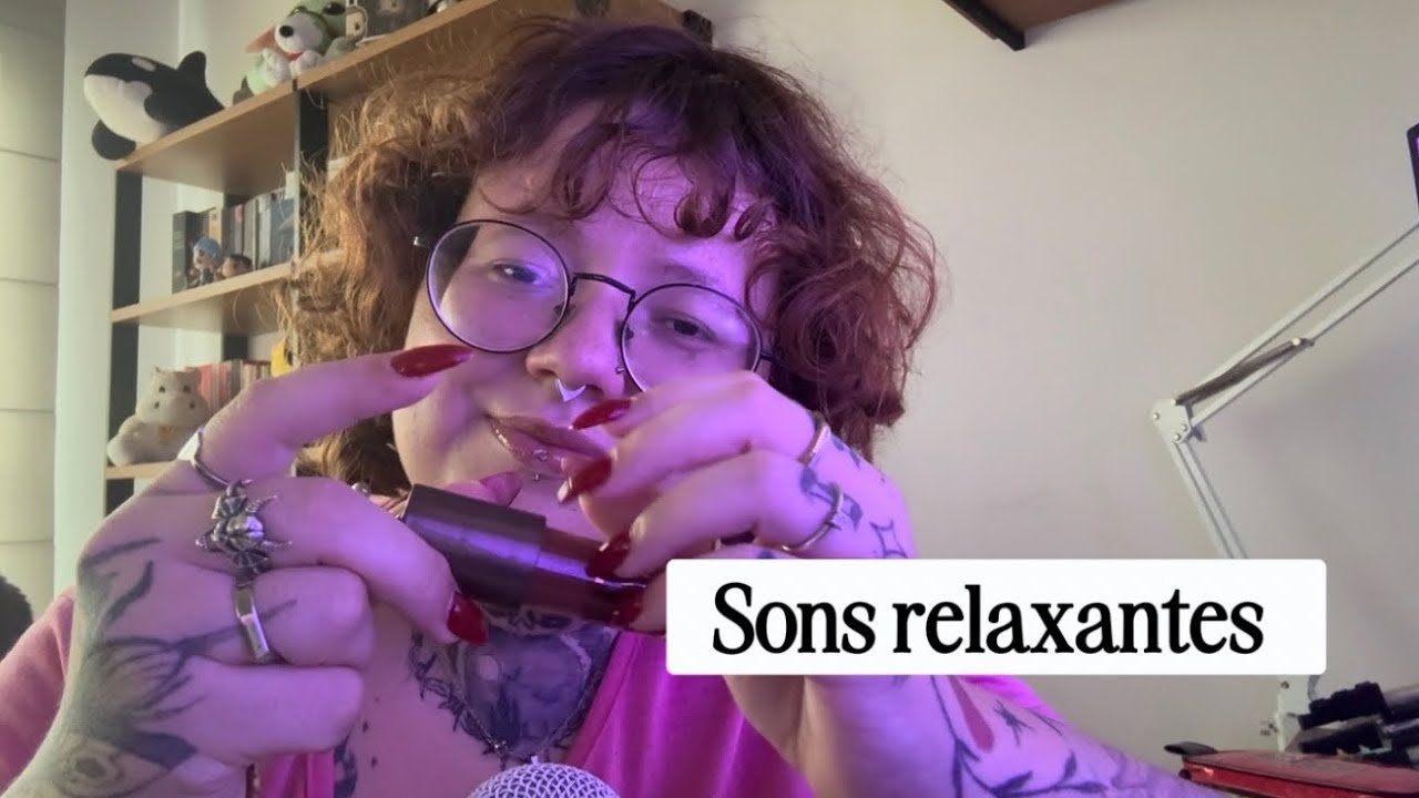 Sons relaxantes: dez triggers aleatórios ✨💜 #asmr 