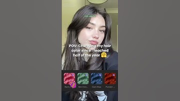 Hair Color Change Capcut AI Template #capcut #capcuttemplate