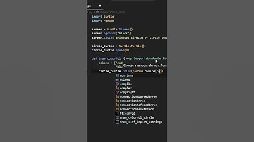 Using Python Create Animated Circle of Circles Design #coding #python #pythonprogramming #ahorts