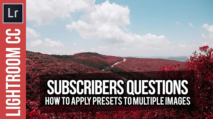 Lightroom: Catalog View - How to Apply Presets to Multiple Images