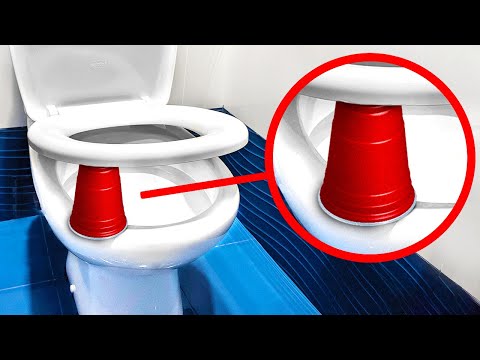 Don't Go Inside If You See a Red Cup Under Toilet Seat