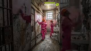 ❓ PRISON CELL MAKEOVER to Cozy Pink Room? 😱✨ #shorts #makeover