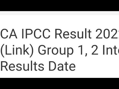 CA IPCC RESULT 2022 RELEASED TODAY, HOW TO DOWNLOAD,LATEST NEWS CA IPCC CUTOFF OUT,RESULT DATE OUT