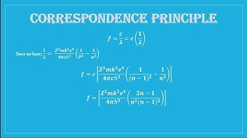 Correspondence Principle/ Atomic and Molecular Physics