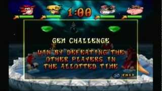 Crash Bash Playthrough Part 5: Polar Panic Gem Challenge