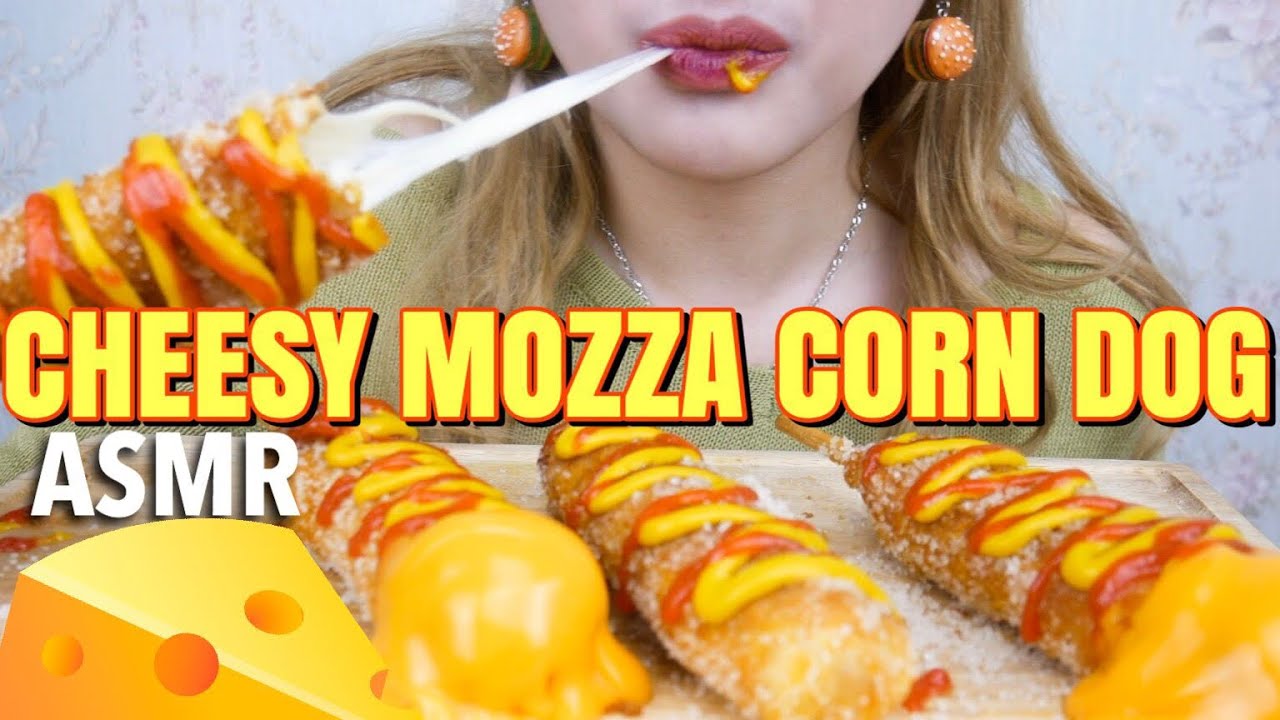 #76 Request ASMR CHEESY MOZZARELLA CORN DOG | ASMR Indonesia