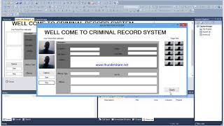 CRIMINAL RECORD MANAGEMENT SYSTEM  VB.NET