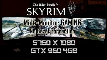 Elder Scrolls V:Skyrim  Multi Monitor Experience (5760x1080) Nvidia Surround/AMD Eyefinity REMASTER