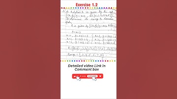 10 th maths #10 th# Chapter 1# Relations and Functions# Exercise 1.2 #Problem 3#maths#class10th