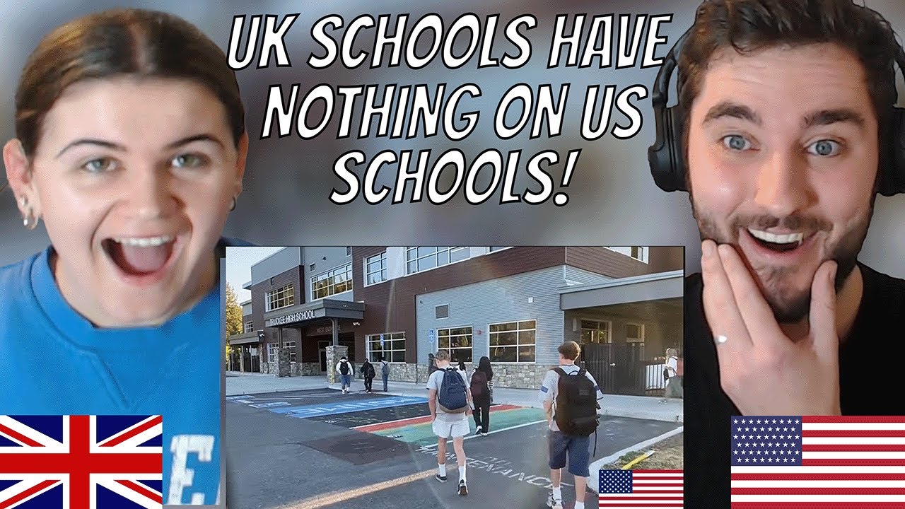 Brits Reacts to A Day In The Life Inside An American High School!