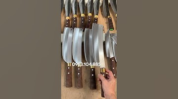 Dao chặt gà vịt thép trắng chuẩn nhíp Nhật