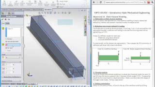 Solidworks Simulation: Simply supported beam bending. Part 2/2