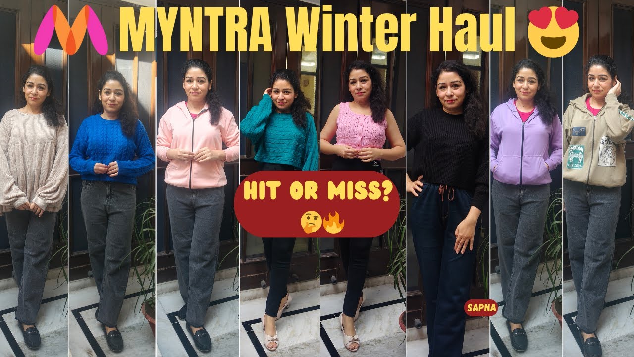 Myntra Winter Sweaters ❄️ | Expectations vs Reality 😳💔💖 | Hit or Miss | EORS Sale