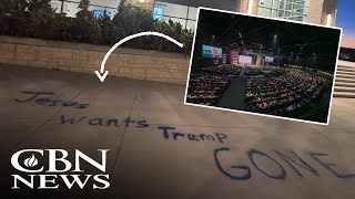Pastor’s Message to ‘No Kings’ Vandals Who Defaced Church Property