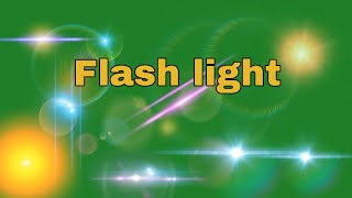 Flash Light Green Screen Digital Green Window