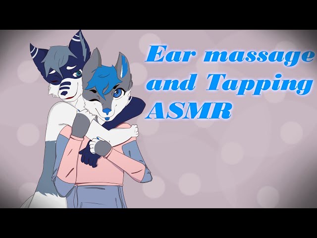 [Furry ASMR] Lotion Ear Massage /w Tapping, mouth sounds UwU