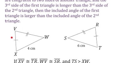 N 6.6 Ineq in Two Triangles - Hinge Thm