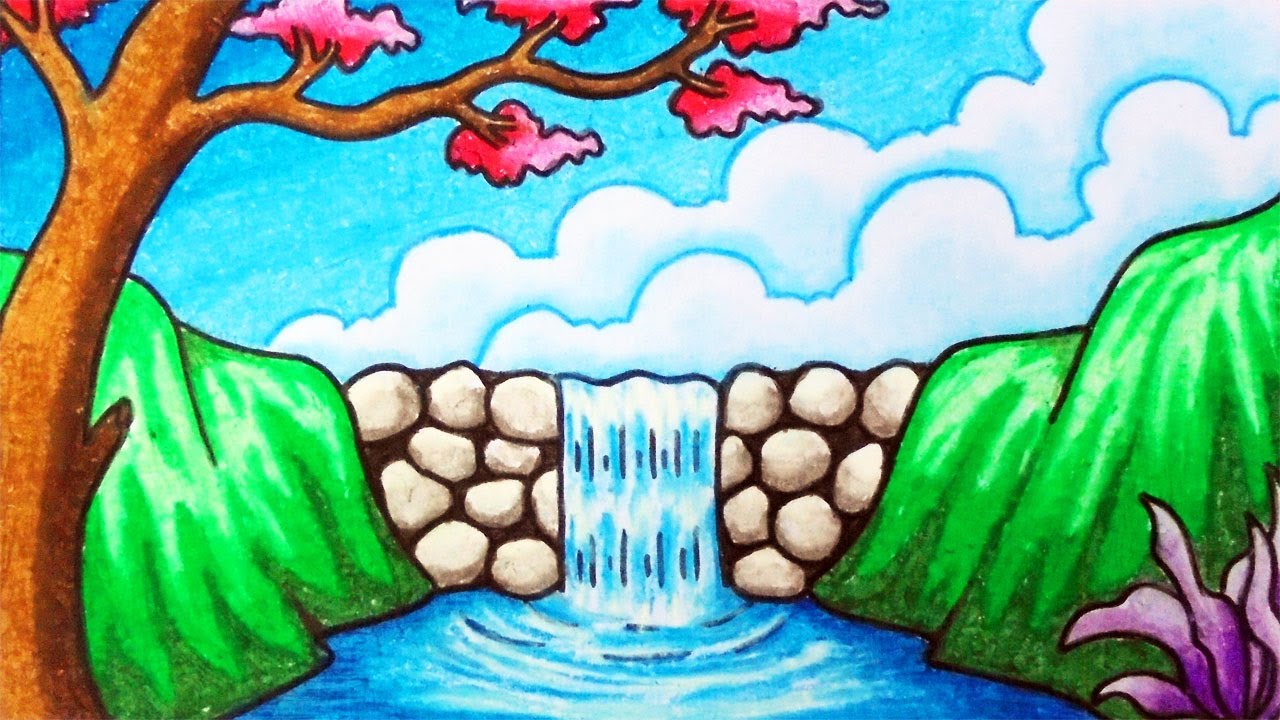 Drawing Book - 2 beautiful scenery drawing. Easy to draw... | Facebook