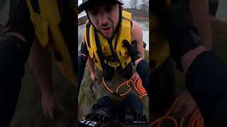 Officer Ward's Low-Head Dam Kayaker Rescue! #WeirSave