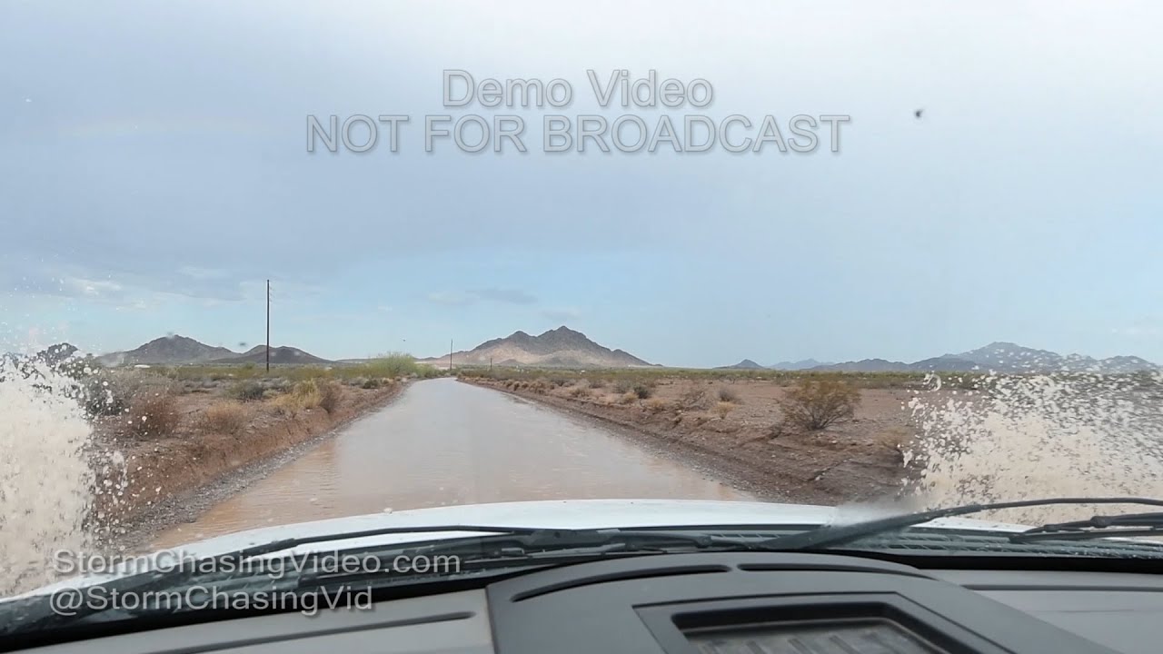 Quartzsite, AZ Monsoon Flash Flood - 8/2/2016
