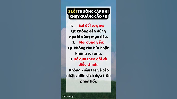 Lỗi up video quảng cáo bên thứ 3