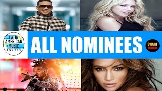 Latin American Music Awards 2018 - ALL NOMINEES | October 25, 2018 Nominations | ChartExpress